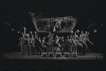 Jay Fox [center] and unidentified others in the 1969 National tour of the stage production Cabaret