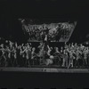 Jay Fox [center] and unidentified others in the 1969 National tour of the stage production Cabaret