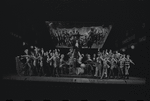 Jay Fox [center] and unidentified others in the 1969 National tour of the stage production Cabaret