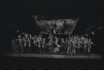 Jay Fox [center] and unidentified others in the 1969 National tour of the stage production Cabaret