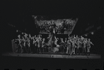 Jay Fox [center] and unidentified others in the 1969 National tour of the stage production Cabaret