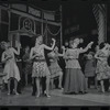 Tandy Cronyn, Franklin Kiser, Alexandra Damien, Wood Romoff [center] and unidentified others in the 1969 tour of the stage production Cabaret