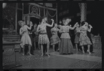 Tandy Cronyn, Franklin Kiser, Alexandra Damien, Wood Romoff [center] and unidentified others in the 1969 tour of the stage production Cabaret