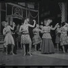 Tandy Cronyn, Franklin Kiser, Alexandra Damien, Wood Romoff [center] and unidentified others in the 1969 tour of the stage production Cabaret