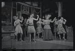 Tandy Cronyn, Franklin Kiser, Alexandra Damien, Wood Romoff [center] and unidentified others in the 1969 tour of the stage production Cabaret