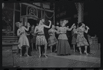 Tandy Cronyn, Franklin Kiser, Alexandra Damien, Wood Romoff [center] and unidentified others in the 1969 tour of the stage production Cabaret