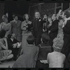 Alexandra Damien [left], Wood Romoff [center] and unidentified others in the 1969 tour of the stage production Cabaret
