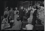 Alexandra Damien [left], Wood Romoff [center] and unidentified others in the 1969 tour of the stage production Cabaret