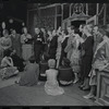 Alexandra Damien [left], Wood Romoff [center] and unidentified others in the 1969 tour of the stage production Cabaret