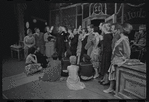 Alexandra Damien [left], Wood Romoff [center] and unidentified others in the 1969 tour of the stage production Cabaret