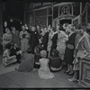 Wood Romoff [center] and unidentified others in the 1969 tour of the stage production Cabaret