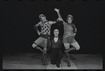 Jay Fox [center] and unidentified others in the 1969 tour of Cabaret