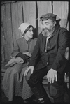 Paul Lipson and unidentified in the stage production Fiddler on the Roof