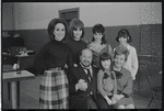 Felice Camargo, Kelly Wood, Royce Lenelle, Renee Tetro, Luther Adler, Maureen Polye and Dolores Wilson in publicity for the touring stage production Fiddler on the Roof