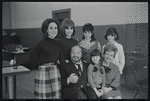 Felice Camargo, Kelly Wood, Royce Lenelle, Renee Tetro, Luther Adler, Maureen Polye and Dolores Wilson in publicity for the touring stage production Fiddler on the Roof