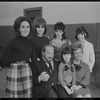 Felice Camargo, Kelly Wood, Royce Lenelle, Renee Tetro, Luther Adler, Maureen Polye and Dolores Wilson in publicity photo for the touring stage production Fiddler on the Roof