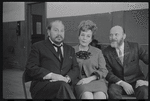 Luther Adler, Dolores Wilson and Paul Marin in publicity for the touring stage production Fiddler on the Roof