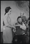 Felice Camargo, Luther Adler and Dolores Wilson in the stage production Fiddler on the Roof
