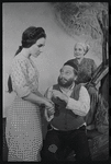 Felice Camargo, Luther Adler and Dolores Wilson in the stage production Fiddler on the Roof