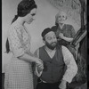Felice Camargo, Luther Adler and Dolores Wilson in the stage production Fiddler on the Roof