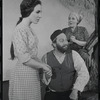 Felice Camargo, Luther Adler and Dolores Wilson in the stage production Fiddler on the Roof