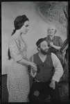 Felice Camargo, Luther Adler and Dolores Wilson in the stage production Fiddler on the Roof