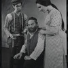 David Garfield, Luther Adler and Felice Camargo in the stage production Fiddler on the Roof