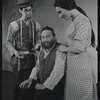 David Garfield, Luther Adler and Felice Camargo in the stage production Fiddler on the Roof