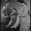 David Garfield, Luther Adler and Felice Camargo in the stage production Fiddler on the Roof