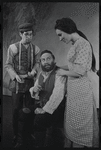 David Garfield, Luther Adler and Felice Camargo in the stage production Fiddler on the Roof