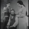 David Garfield, Luther Adler and Felice Camargo in the stage production Fiddler on the Roof