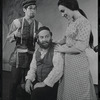 David Garfield, Luther Adler and Felice Camargo in the stage production Fiddler on the Roof