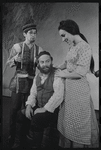 David Garfield, Luther Adler and Felice Camargo in the stage production Fiddler on the Roof