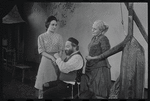 Felice Camargo, Luther Adler and Dolores Wilson in the stage production Fiddler on the Roof