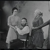 Felice Camargo, Luther Adler and Dolores Wilson in the stage production Fiddler on the Roof