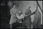 Felice Camargo, Luther Adler and Dolores Wilson in the stage production Fiddler on the Roof