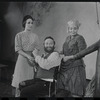 Felice Camargo, Luther Adler and Dolores Wilson in the stage production Fiddler on the Roof