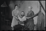 Felice Camargo, Luther Adler and Dolores Wilson in the stage production Fiddler on the Roof