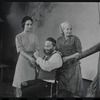 Felice Camargo, Luther Adler and Dolores Wilson in the stage production Fiddler on the Roof