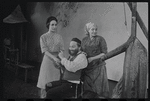 Felice Camargo, Luther Adler and Dolores Wilson in the stage production Fiddler on the Roof