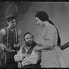 David Garfield, Luther Adler and Felice Camargo in the stage production Fiddler on the Roof