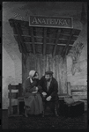Royce Lenelle and Luther Adler in the stage production Fiddler on the Roof