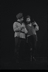 Clarence Hoffman and Luther Adler in the touring stage production Fiddler on the Roof