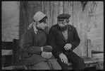 Royce Lenelle and Luther Adler in the touring stage production Fiddler on the Roof