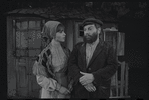 Kelly Wood and Luther Adler in the touring stage production Fiddler on the Roof