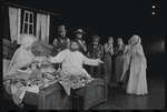 Dolores Wilson, Luther Adler and ensemble in the touring stage production Fiddler on the Roof