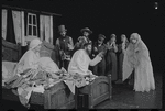 Dolores Wilson, Luther Adler and ensemble in the touring stage production Fiddler on the Roof