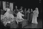 Dolores Wilson, Luther Adler and ensemble in the touring stage production Fiddler on the Roof