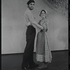 Joe Masiell and Royce Lenelle in the touring stage production Fiddler on the Roof