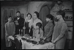 Luther Adler, Dolores Wilson and ensemble in the touring stage production Fiddler on the Roof